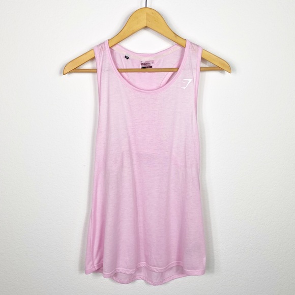 Gymshark Tops - Gymshark Scoop Neck Racerback Tank Top Vest Pink
